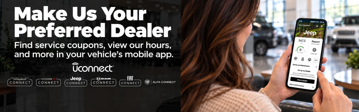 uconnect® make us your preferred dealer | Homan Chrysler Dodge Jeep Ram of Ripon in Ripon WI