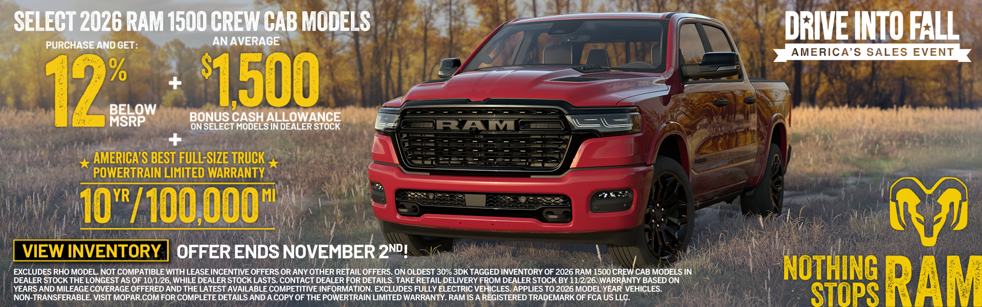 October Ram 1500 Offers